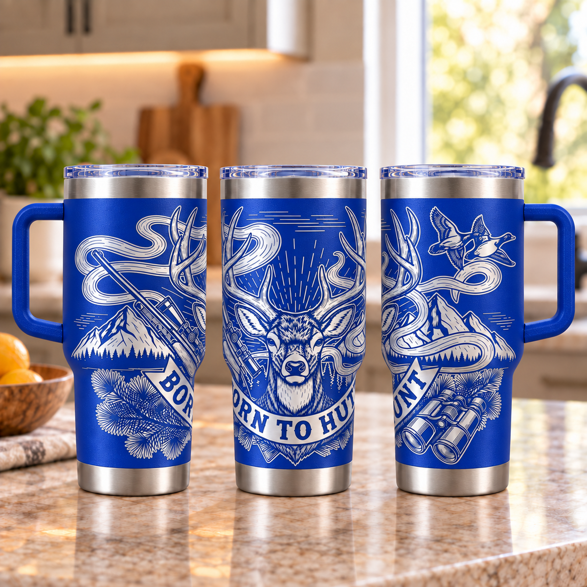Born to Hunt Personalized 30 oz Engraved Tumbler
