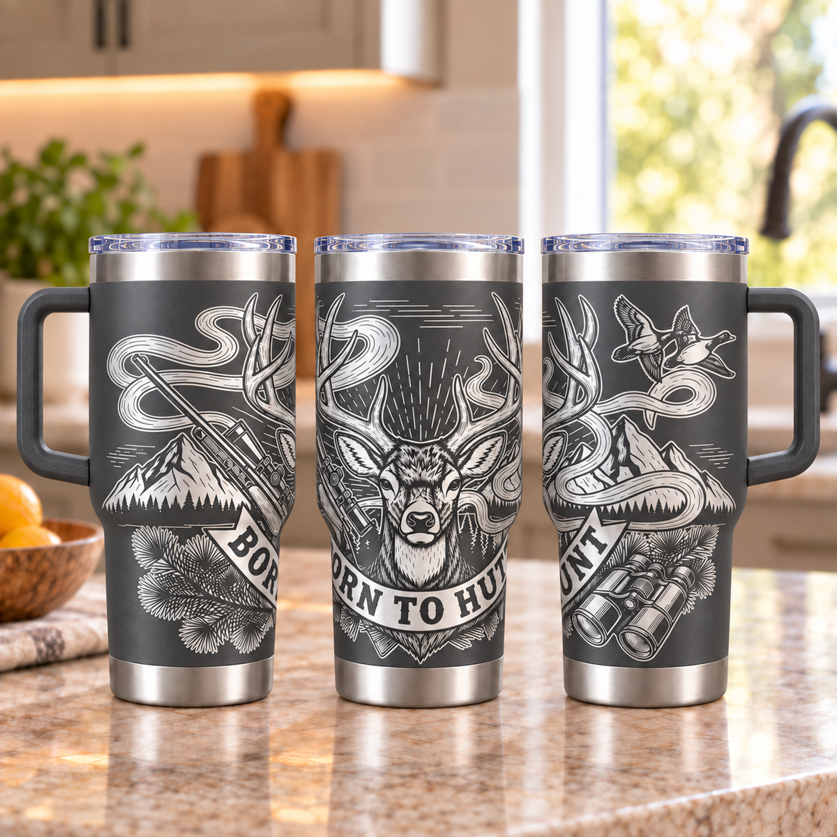 Born to Hunt Personalized 30 oz Engraved Tumbler