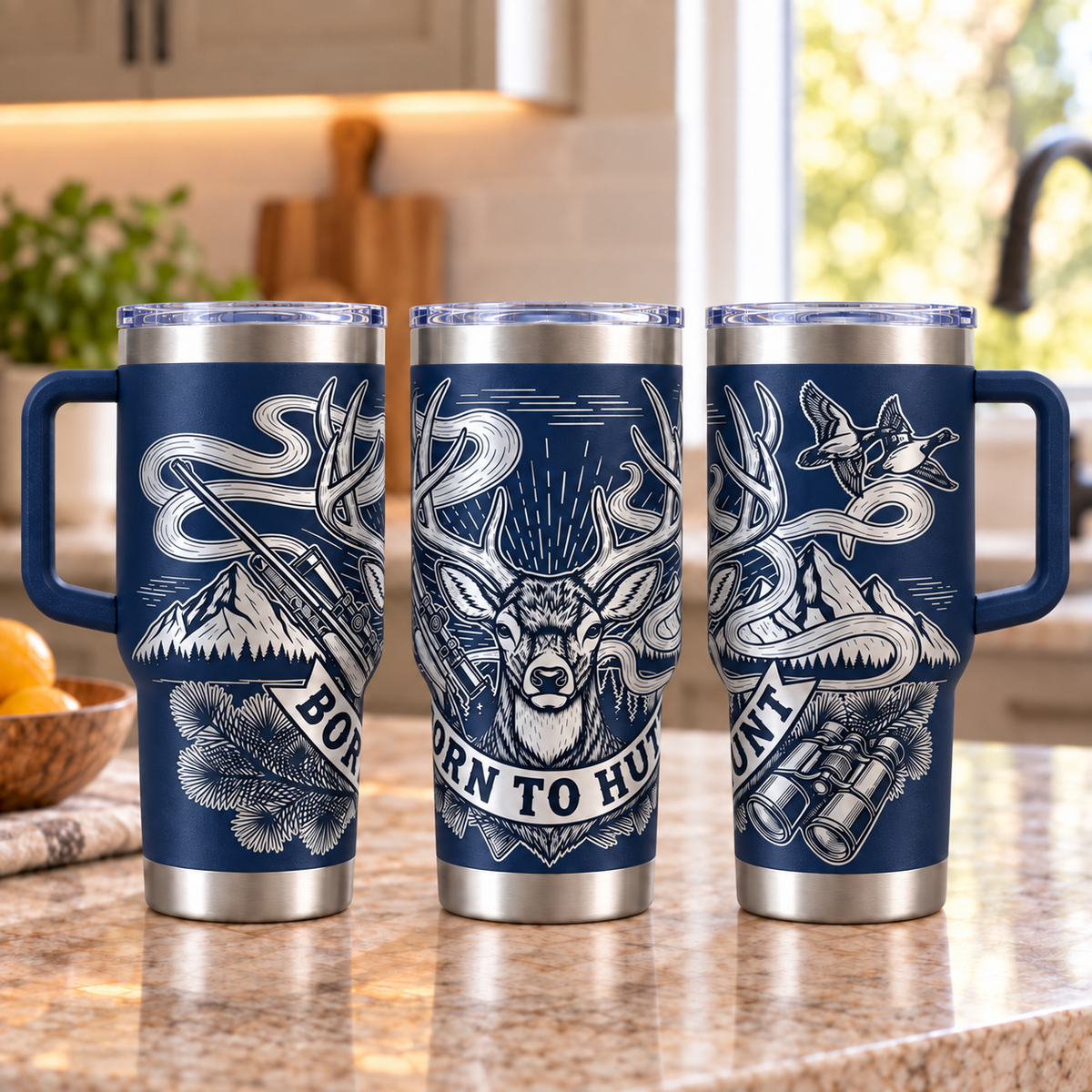 Born to Hunt Personalized 30 oz Engraved Tumbler
