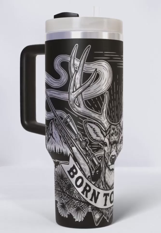 Born to Hunt Personalized 30 oz Engraved Tumbler